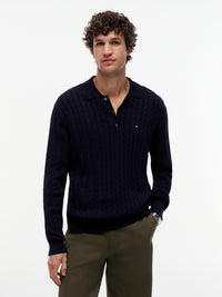 Classic Cotton Cable LS Polo