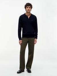 Classic Cotton Cable LS Polo