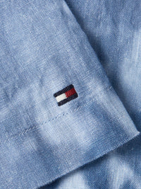 An image of the Tommy Hilfiger Palm Print Tie-Dye Linen Shirt