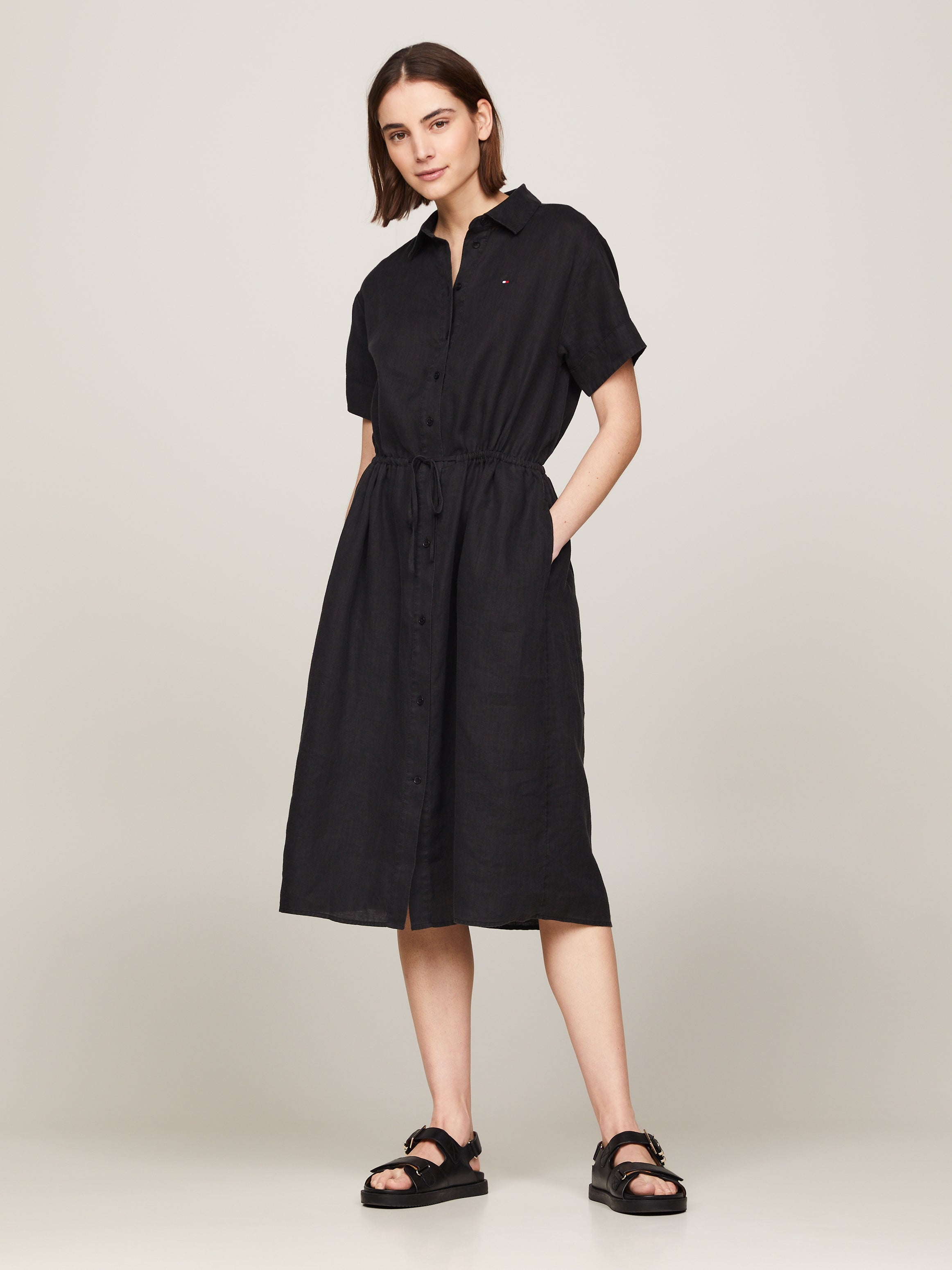 An image of the Tommy Hilfiger Midi Shirt Dress