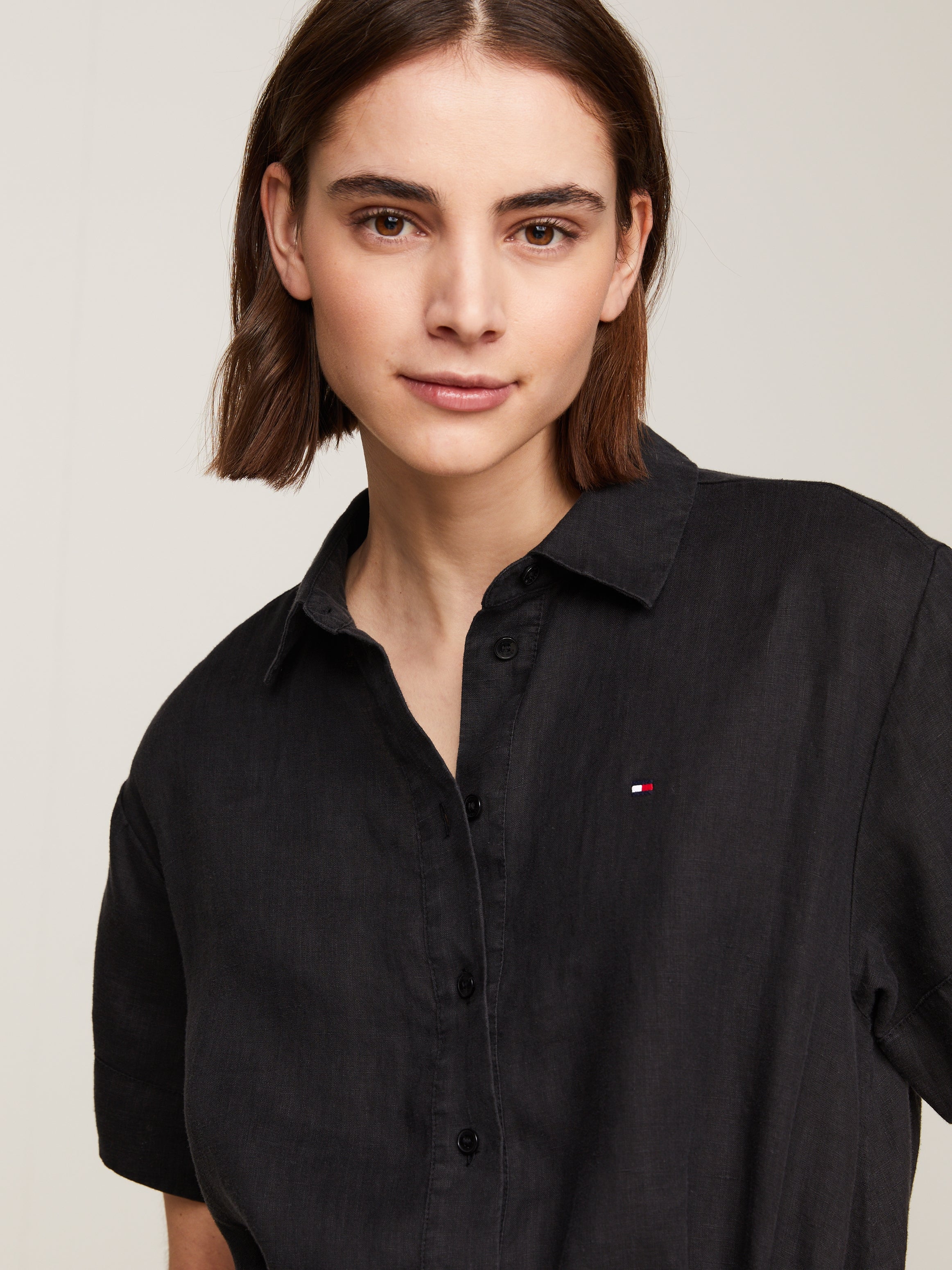 An image of the Tommy Hilfiger Midi Shirt Dress