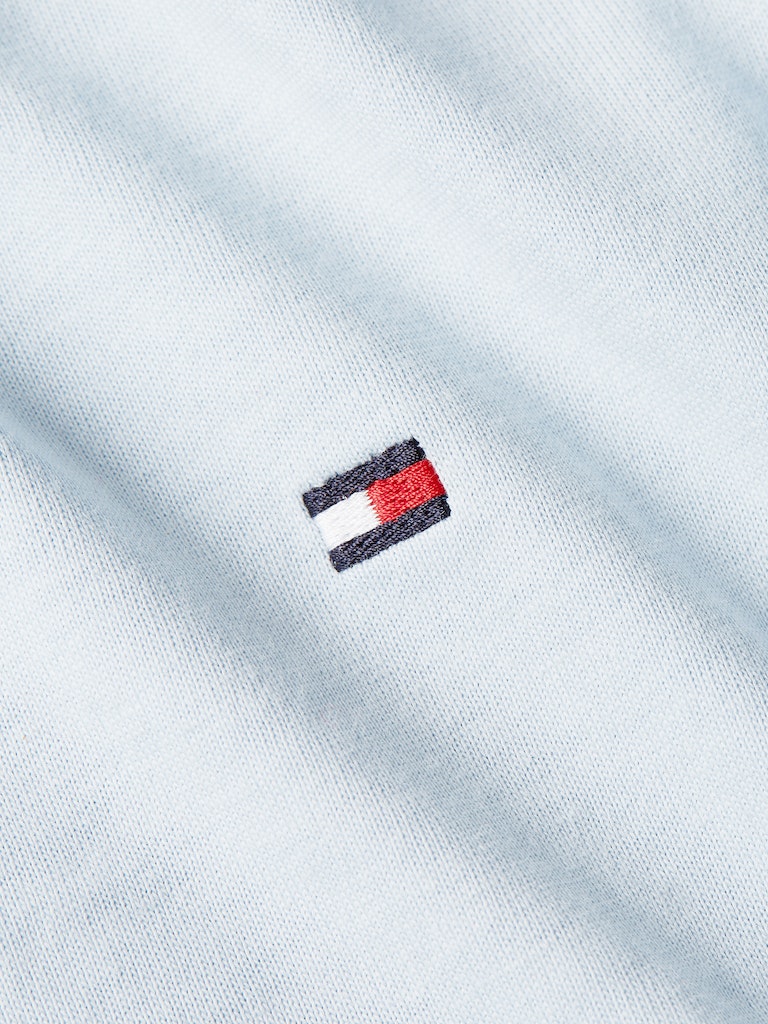 An image of the Tommy Hilfiger V-Neck Flag Embroidery T-Shirt