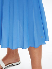 An image of the Tommy Hilfiger Sleeveless Pleated Midi Dress