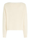 An image of the Tommy Hilfiger Ribbed Boat Neck Relaxed Jumper