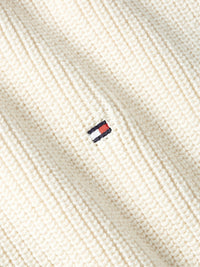 An image of the Tommy Hilfiger Ribbed Boat Neck Relaxed Jumper