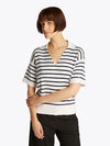 An image of the Tommy Hilfiger Stripe Short Sleeve Polo Jumper