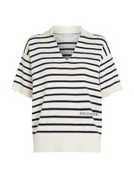 An image of the Tommy Hilfiger Stripe Short Sleeve Polo Jumper