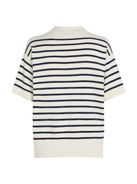 An image of the Tommy Hilfiger Stripe Short Sleeve Polo Jumper