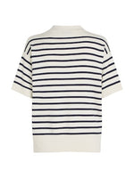 An image of the Tommy Hilfiger Stripe Short Sleeve Polo Jumper