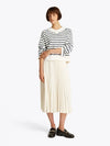 An image of the Tommy Hilfiger Mini Stripe V-Neck Sweater