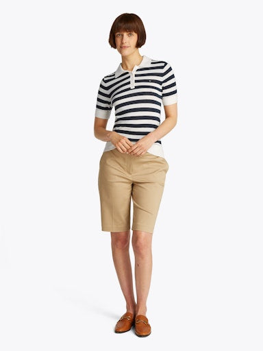 An image of the Tommy Hilfiger Button Polo Sweater