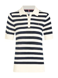 An image of the Tommy Hilfiger Button Polo Sweater