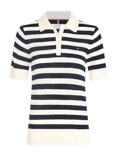 An image of the Tommy Hilfiger Button Polo Sweater
