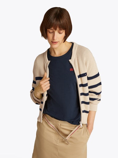 An image of the Tommy Hilfiger Zip-Thru Bomber Cardigan
