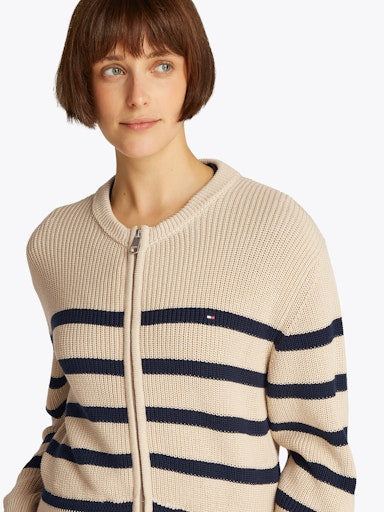 An image of the Tommy Hilfiger Zip-Thru Bomber Cardigan