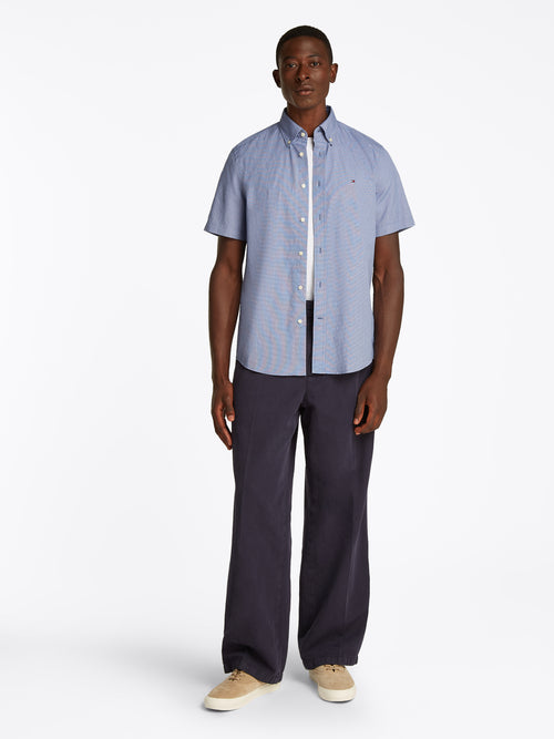 An image of the Tommy Hilfiger Flex Poplin Houndstooth Shirt