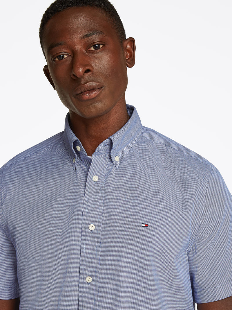An image of the Tommy Hilfiger Flex Poplin Houndstooth Shirt