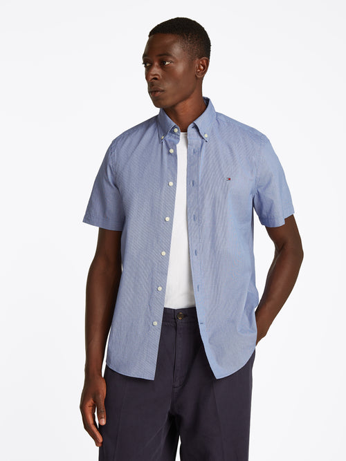 An image of the Tommy Hilfiger Flex Poplin Houndstooth Shirt