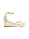 An image of the Tommy Hilfiger Flag Metallic Mid Wedge Sandals