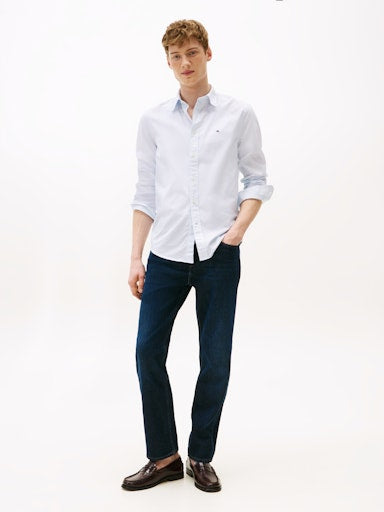 An image of the Tommy Hilfiger Flex Poplin Mini Print RF Shirt