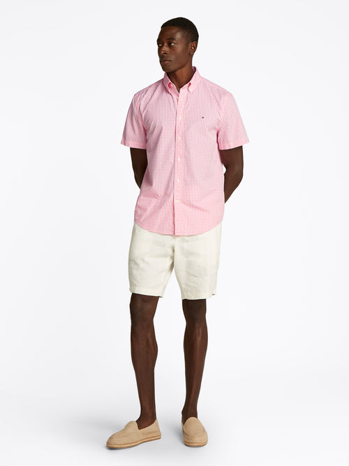 An image of the Tommy Hilfiger Flex Poplin Check Shirt