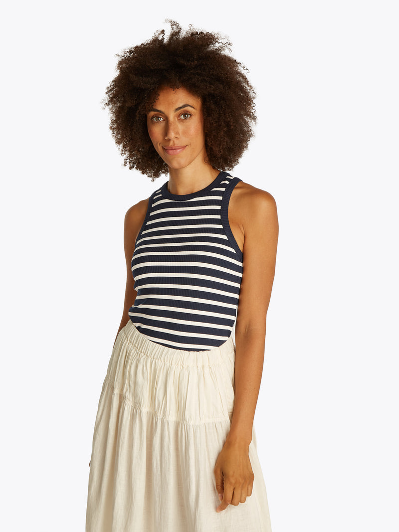 An image of the Tommy Hilfiger Slim Ribbed Tank Top