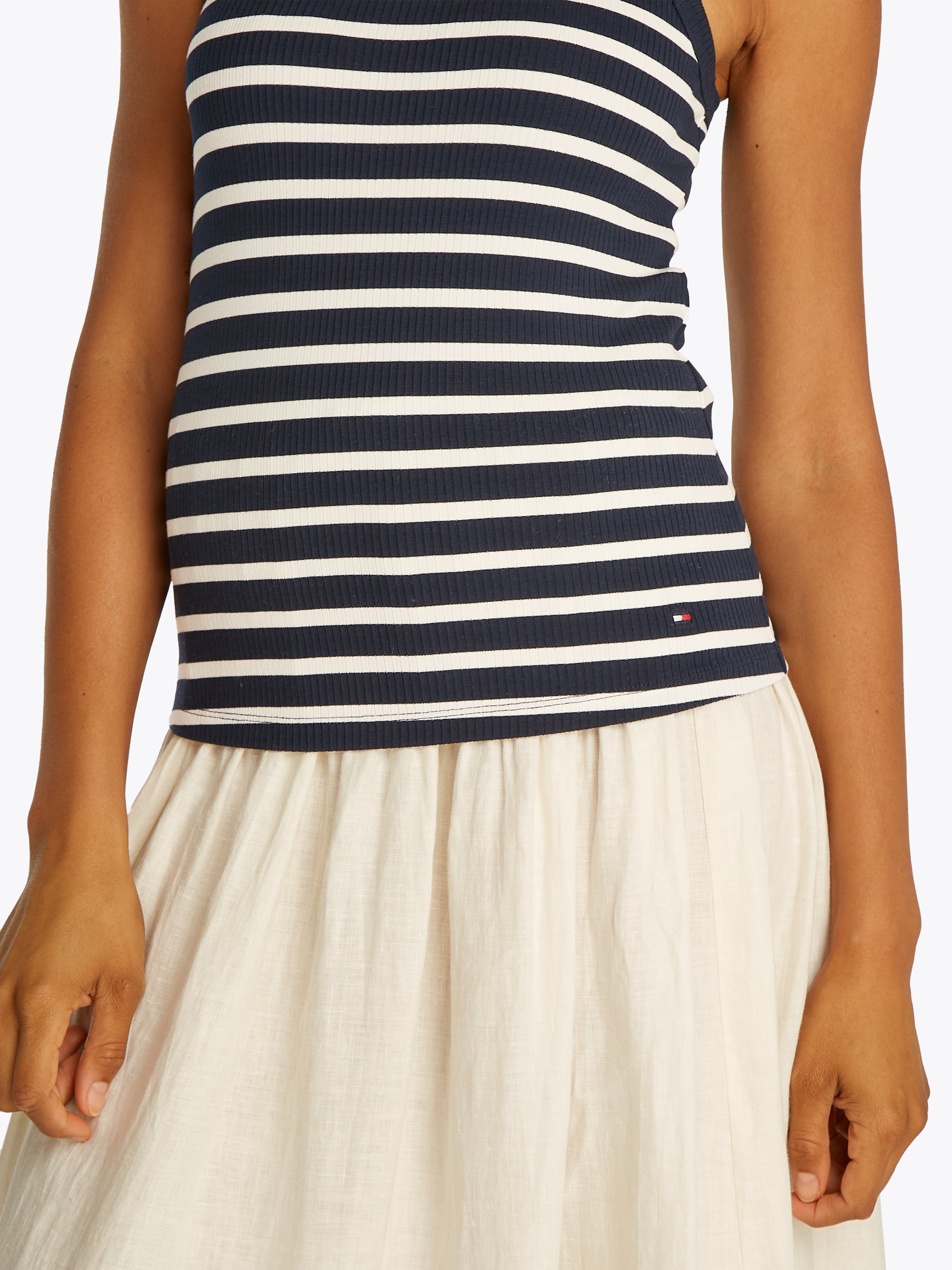 An image of the Tommy Hilfiger Slim Ribbed Tank Top