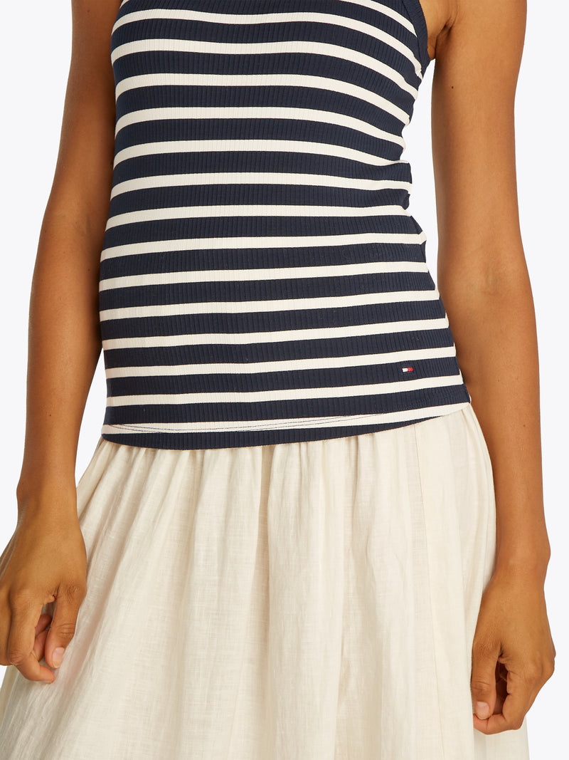 An image of the Tommy Hilfiger Slim Ribbed Tank Top