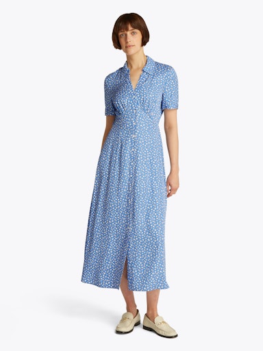 An image of the Tommy Hilfiger Fluid Viscose Shirt Dress