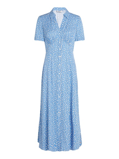 An image of the Tommy Hilfiger Fluid Viscose Shirt Dress