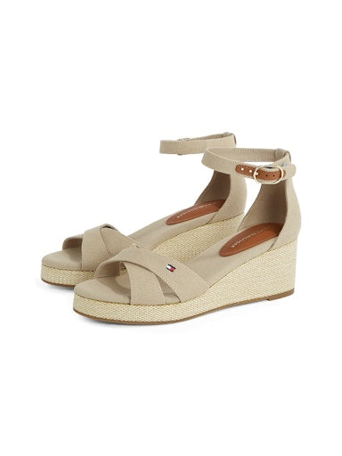 An image of the Tommy Hilfiger Crossover Strap Wedge Espadrilles