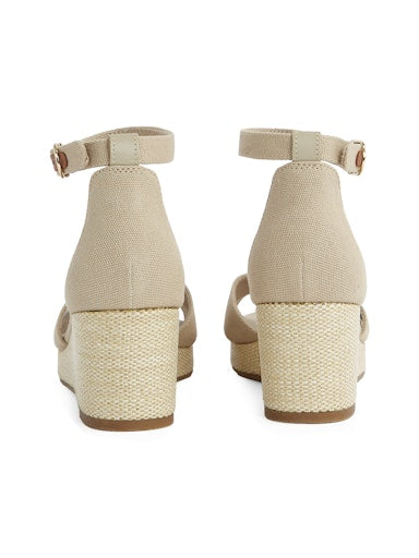 An image of the Tommy Hilfiger Crossover Strap Wedge Espadrilles