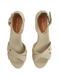 An image of the Tommy Hilfiger Crossover Strap Wedge Espadrilles