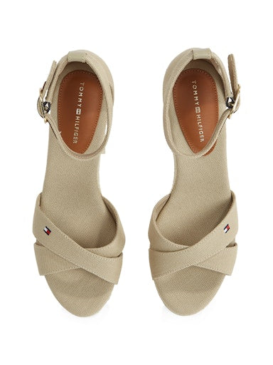 An image of the Tommy Hilfiger Crossover Strap Wedge Espadrilles