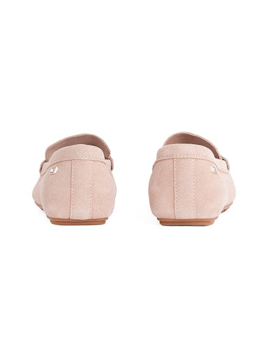 An image of the Tommy Hilfiger Flag Soft Suede Driver Loafers
