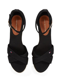 An image of the Tommy Hilfiger Crossover Strap Wedge Espadrilles