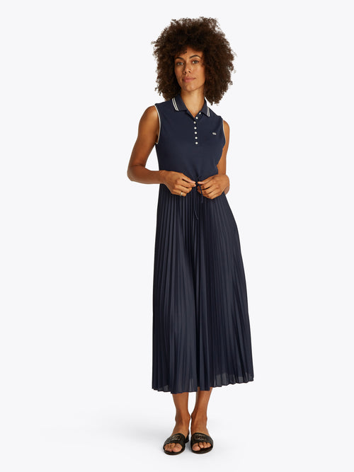 An image of the Tommy Hilfiger Sporty Pleated Polo Dress