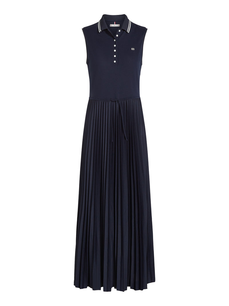 An image of the Tommy Hilfiger Sporty Pleated Polo Dress