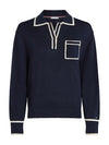 An image of the Tommy Hilfiger Lyocell Silk Polo Jumper