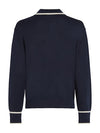 An image of the Tommy Hilfiger Lyocell Silk Polo Jumper