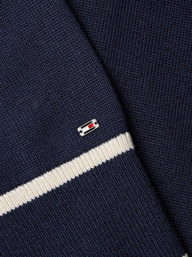 An image of the Tommy Hilfiger Lyocell Silk Polo Jumper