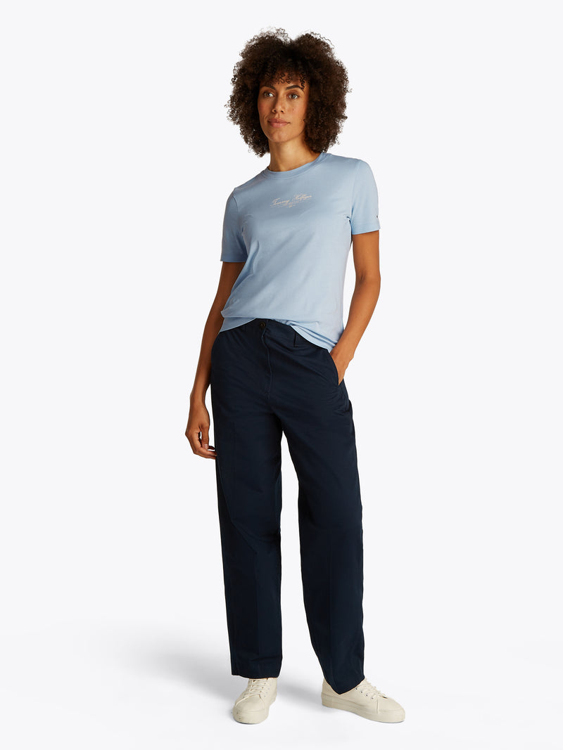 An image of the Tommy Hilfiger Logo Crew Neck T-Shirt