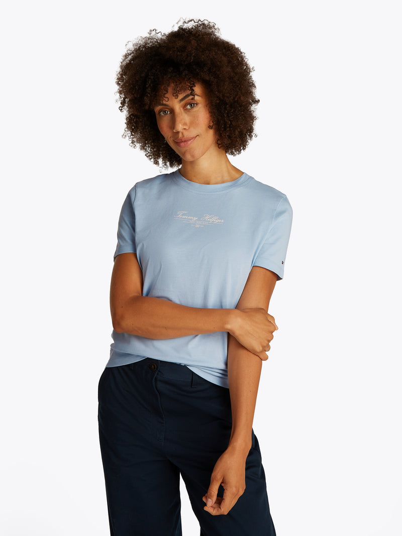 An image of the Tommy Hilfiger Logo Crew Neck T-Shirt