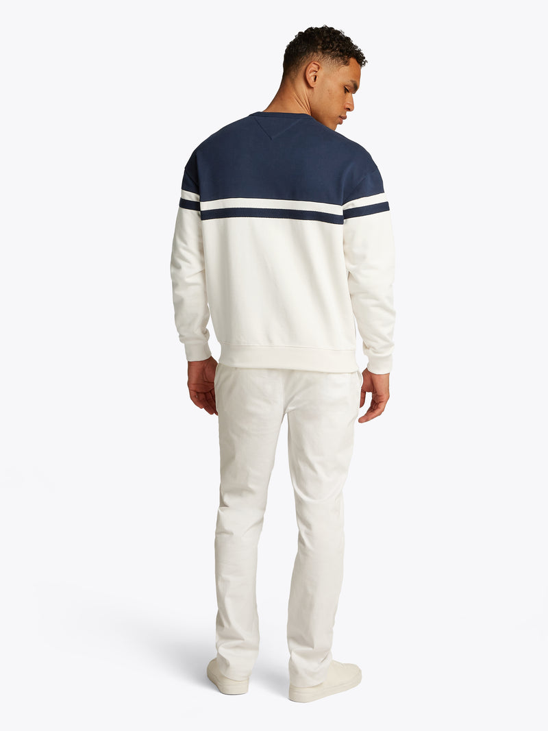 An image of the Tommy Hilfiger Monotype Colourblock Sweatshirt