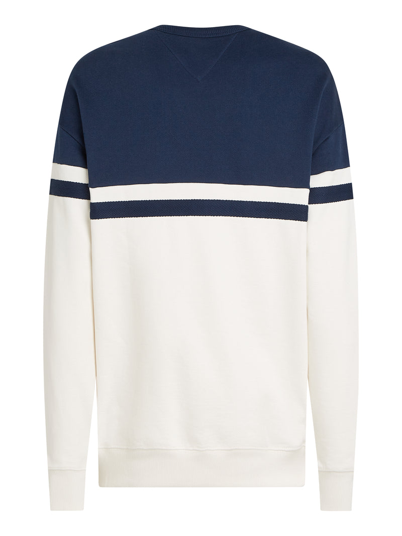 An image of the Tommy Hilfiger Monotype Colourblock Sweatshirt