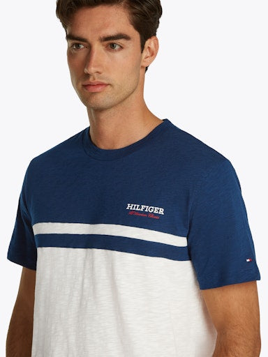 An image of the Tommy Hilfiger Monotype Colourblock Tee