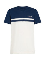 An image of the Tommy Hilfiger Monotype Colourblock Tee