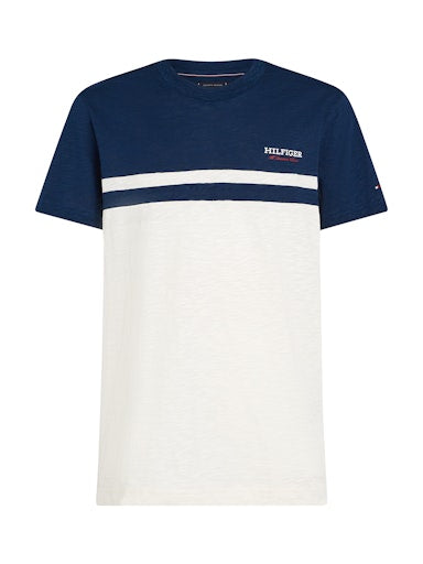 An image of the Tommy Hilfiger Monotype Colourblock Tee