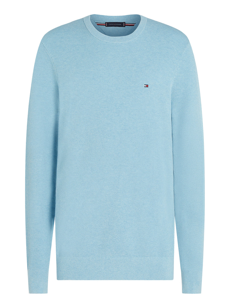 An image of the Tommy Hilfiger Essential Structure Crew Neck Jumper