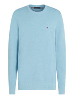 An image of the Tommy Hilfiger Essential Structure Crew Neck Jumper